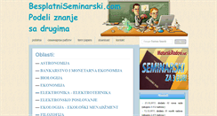 Desktop Screenshot of besplatniseminarski.com