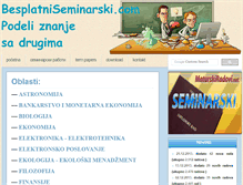 Tablet Screenshot of besplatniseminarski.com